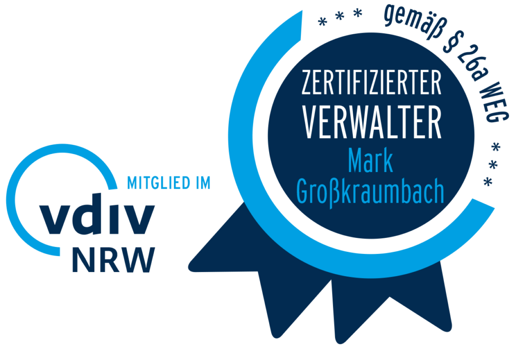 Mark Großkraumbach ist zertifizierter Hausverwalter nach VDIV NRW